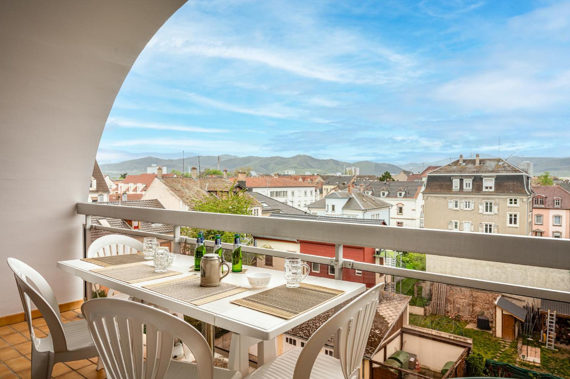 L' Belle Vue Gare Et Centre 10 Mn A Pied Garage Gratuit * Colmar